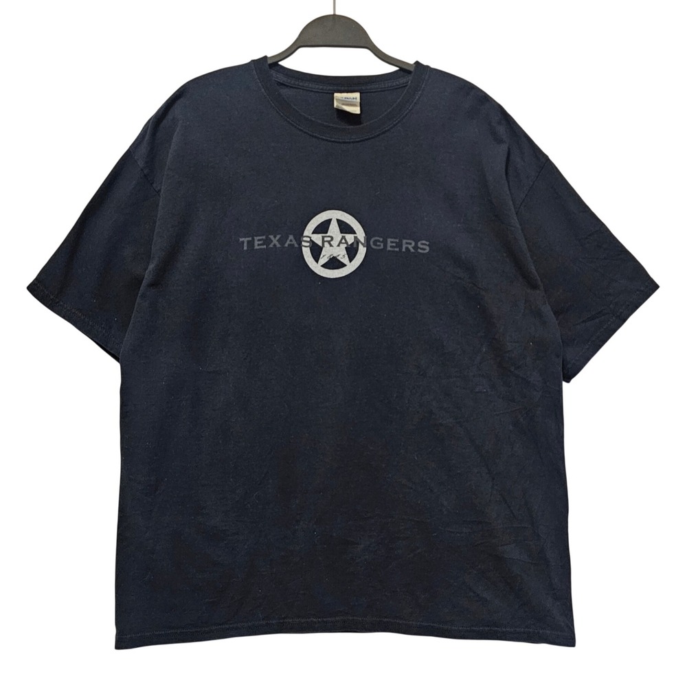 Gildan Texas Rangers 1823 Historical Photo Graphic T-Shirt Dark Blue XL 1731